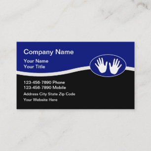 Cartes de visite Massage Moderne avec contact phys