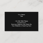 Cartes de visite Matériel Et Construction (Dos)