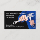 Cartes de visite mécaniciens automobiles (Devant)
