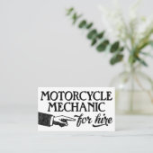 Cartes de visite mécaniques de moto - Cool Vintage (Debout devant)