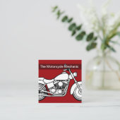 Cartes de visite mécaniques de motocyclette modern (Debout devant)