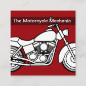 Cartes de visite mécaniques de motocyclette modern (Devant)