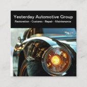 Cartes de visite mécaniques de restauration de voi (Devant)