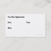 Cartes de visite Médicale (Dos)