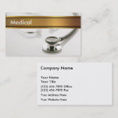 Cartes de visite Médicale (Devant / Derrière)