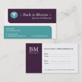 Cartes de visite Médicale (Devant / Derrière)