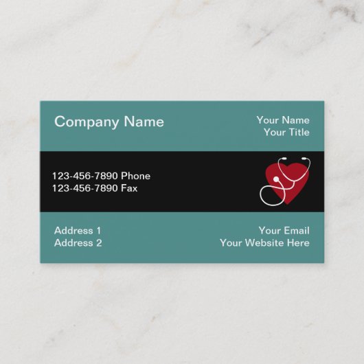 Cartes de visite Médicale (Devant)