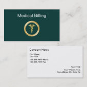 Cartes de visite Médicale de facturation (Devant / Derrière)