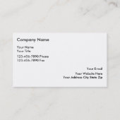 Cartes de visite Médicale de facturation (Dos)