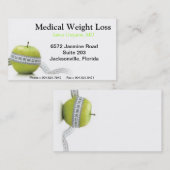 Cartes de visite Médicale de perte de poids (Devant / Derrière)