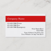 Cartes de visite Médicale de transport (Dos)