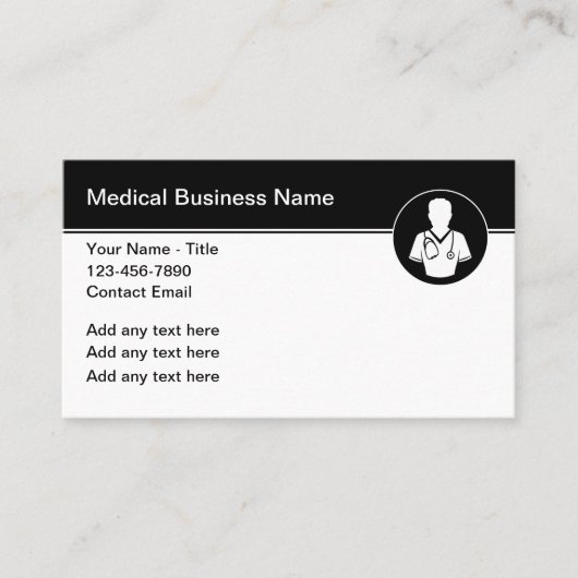 Cartes de visite Médicale Office Doctor (Devant)