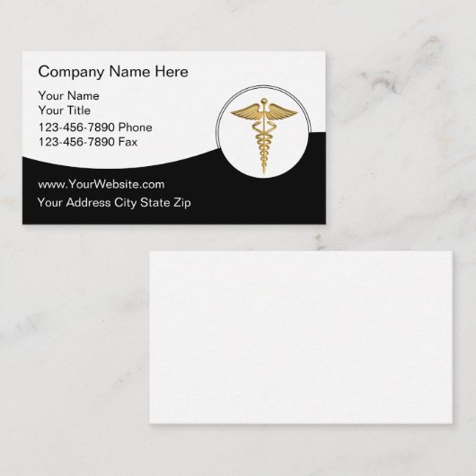 Cartes de visite Médicales (Devant / Derrière)