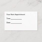 Cartes de visite Médicales (Dos)