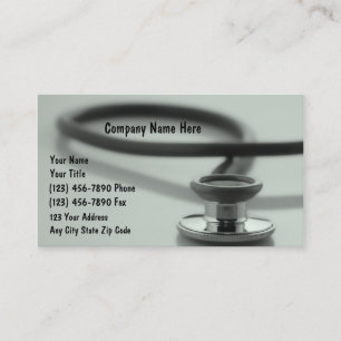Cartes de visite médicales