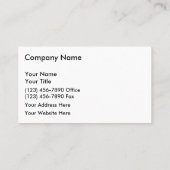 Cartes de visite Médicales (Dos)