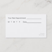 Cartes de visite Médicales (Dos)