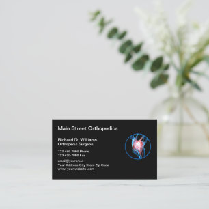 Cartes de visite médicales classe chirurgien ortho