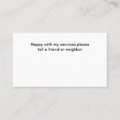 Cartes de visite Médicales de contact infirmière a (Dos)