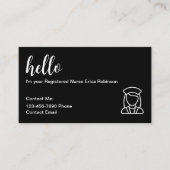 Cartes de visite Médicales de contact infirmière a (Devant)