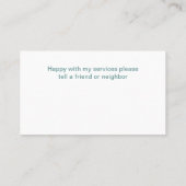 Cartes de visite Médicales de contact infirmière a (Dos)