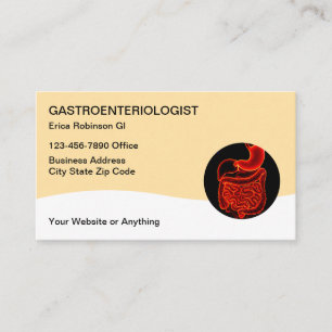 Cartes de visite médicales de gastroentérologue