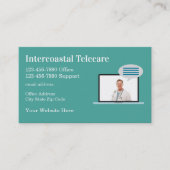 Cartes de visite Médicales de la télésanté (Devant)