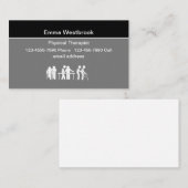 Cartes de visite Médicales de physiothérapeute (Devant / Derrière)