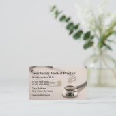 Cartes de visite Médicales de rendez-vous des pati (Debout devant)