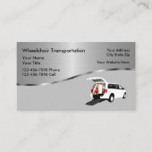 Cartes de visite Médicales de transport en fauteui (Devant)