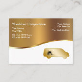 Cartes de visite Médicales de transport en fauteui (Devant)