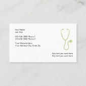 Cartes de visite Médicales des transports (Dos)