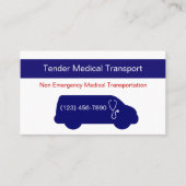 Cartes de visite Médicales des transports (Devant)