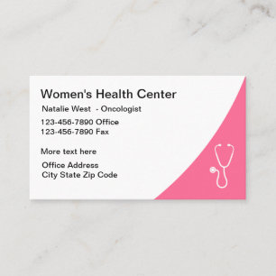 Cartes de visite médicales d'oncologue médical pou
