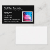 Cartes de visite Médicales du laboratoire de contr (Devant / Derrière)