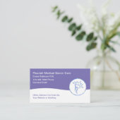 Cartes de visite Médicales du thème des soins de s (Debout devant)