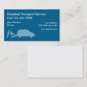 Cartes de visite Médicales du transport (Devant / Derrière)