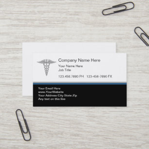 Cartes de visite médicales élégantes