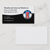 Cartes de visite Médicales intérimaires (Devant / Derrière)