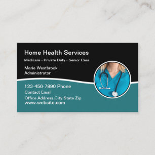 Cartes de visite médicales modernes pour les soins