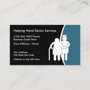Cartes de visite médicales pour services aux senio