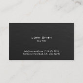 Cartes de visite Médicales professionnels en métal (Dos)