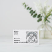 Cartes de visite médicaux (Debout devant)