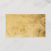 Cartes de visite médiévaux simples de parchemin (Dos)