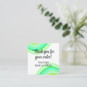 Cartes de visite merci pour votre commande (Debout devant)