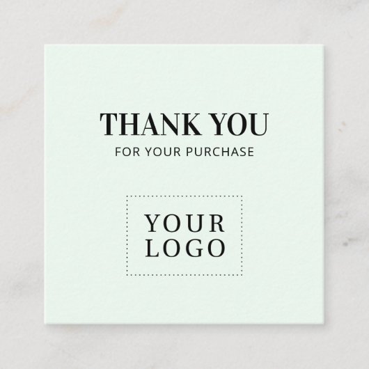 Cartes de visite Merci Simple Moderne (Devant)