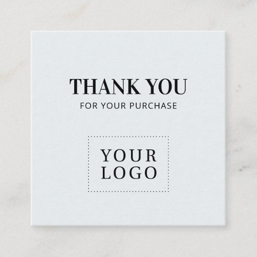 Cartes de visite merci simples modernes grises (Devant)