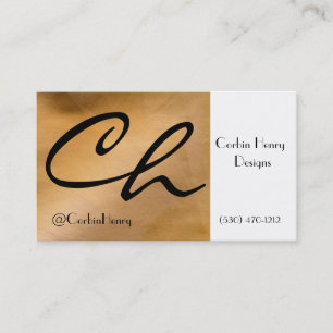 Cartes de visite métalliques cuivre