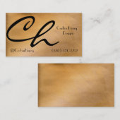 Cartes de visite métalliques en cuivre (Devant / Derrière)