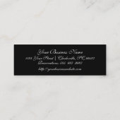 Cartes de visite métalliques en verre d'heure (Dos)